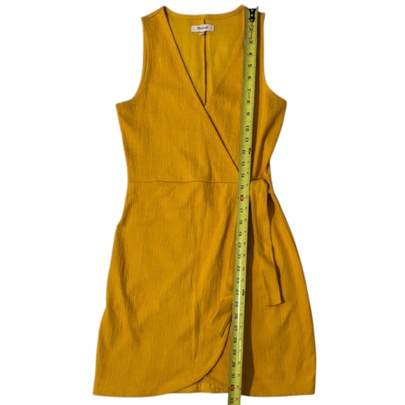 MADEWELL Women’s Yellow Sheath Mini Dress - Picture 12 of 13